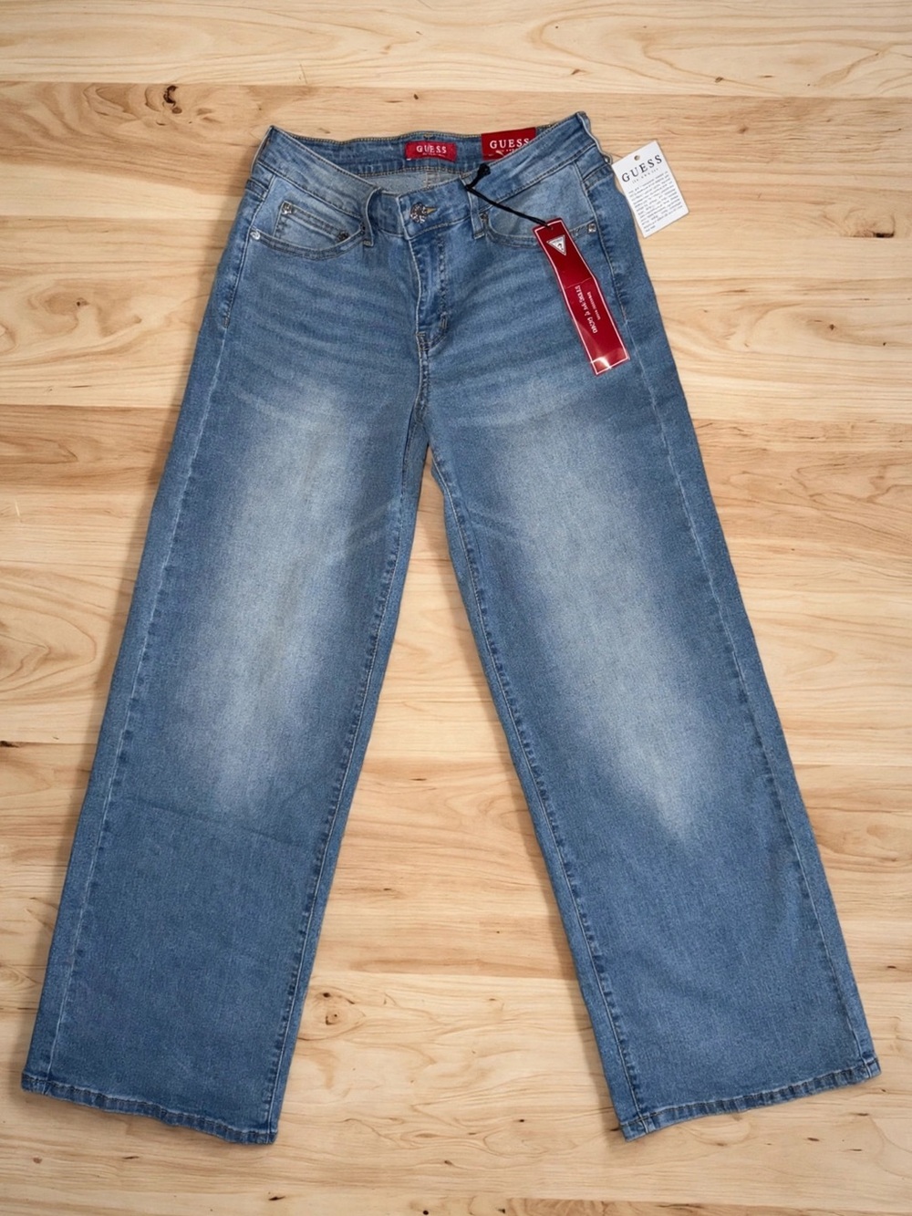 NWT GUESS Pippi Sexy Palazzo Wide Leg Jeans 27x30 $128